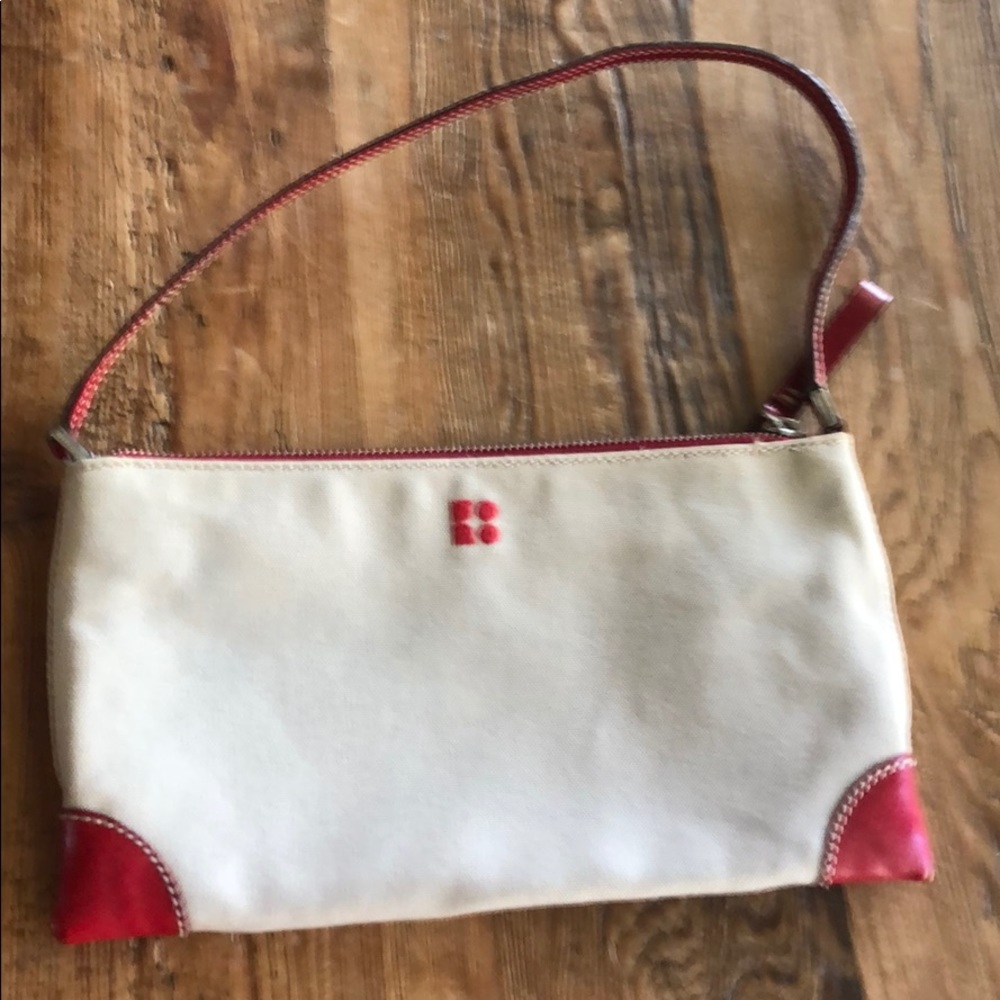 Vintage Kate Spade small canvas handbag